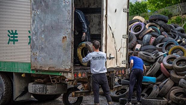 Во Владивостоке за 6 месяцев утилизировали более 25 тысяч шин