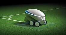 Nissan разработал беспилотник для нанесения разметки футбольного поля