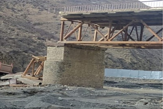 Разборный пролет смонтируют на месте рухнувшего моста в Дагестане в ближайшие дни