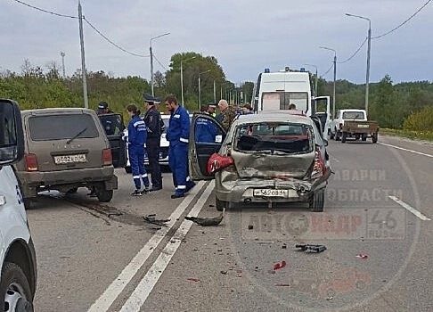 Под Курском в ДТП на объездной пострадал водитель «Нивы»
