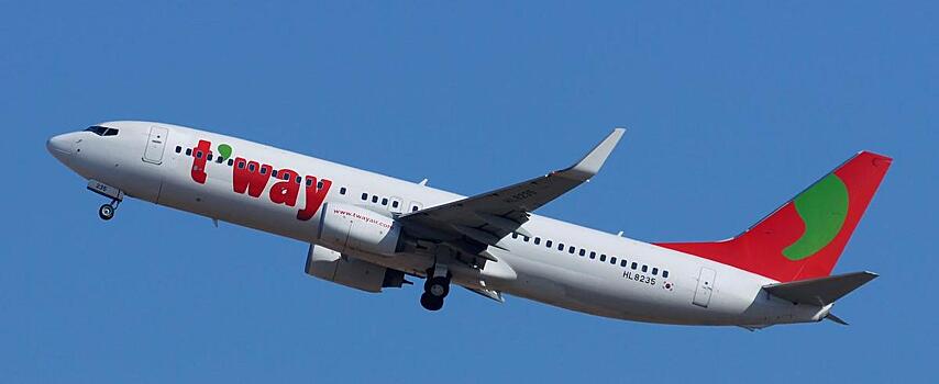 Первый рейс лоукостера T’Way прибыл в Хабаровск