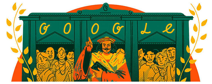 Google посвятила дудл 246-летию со дня рождения Рама Мохана Роя