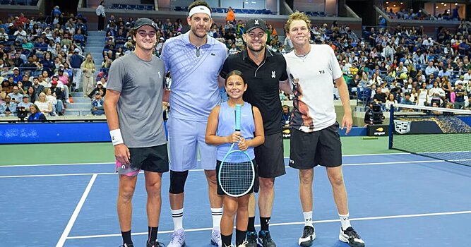 Фонсека и дель Потро обыграли Микельсена и Роддика в выставочном матче на US Open