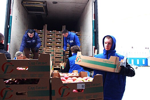 В Курскую область для жителей, проживающих в ПВР, и военных доставлена помощь от российских аграриев и рыбаков