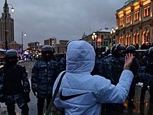 Толкнувшему росгвардейца на акции 31 января дали год колонии
