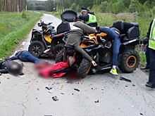 Жуткие фото с места смертельной аварии с квадроциклами под Екатеринбургом