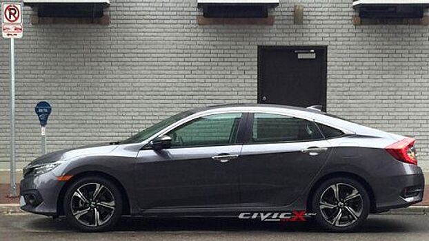 Седан Honda Civic нового поколения заснят без камуфляжа
