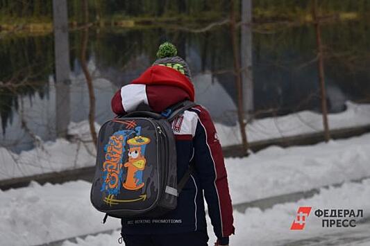 Школьники в Тюменской области остались дома из-за морозов