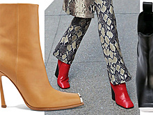 Новый тренд - ботильоны "из нулевых" с квадратными носами как у Кендалл Дженнер и Эмили Ратаковски