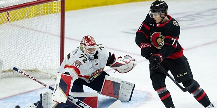 Бобровский в 5-й раз в сезоне сыграл на ноль, отразив 30 бросков «Оттавы»