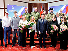 Андрей Воробьев вручил награды пяти бойцам подразделения БАРС в преддверии празднования Дня защитника Отечества