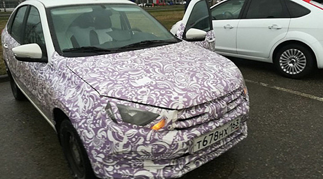 Рестайлинговую Lada Granta в кузове лифтбэк засняли на фото