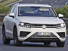 Новый Volkswagen Touareg попался без камуфляжа