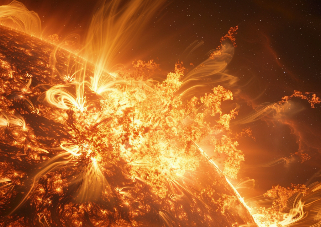 Сильная вспышка произошла на Солнце