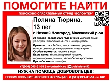 Пропавшую 13-летнюю девочку ищут в Нижнем Новгороде