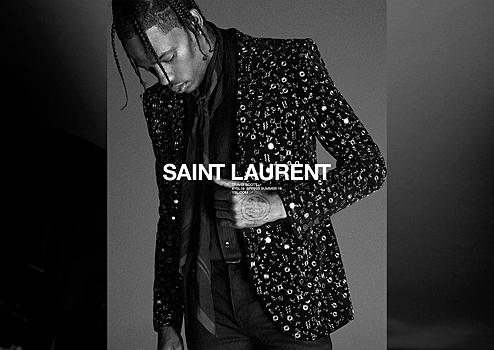 Трэвис Скотт стал лицом Saint Laurent, и это очень красиво!