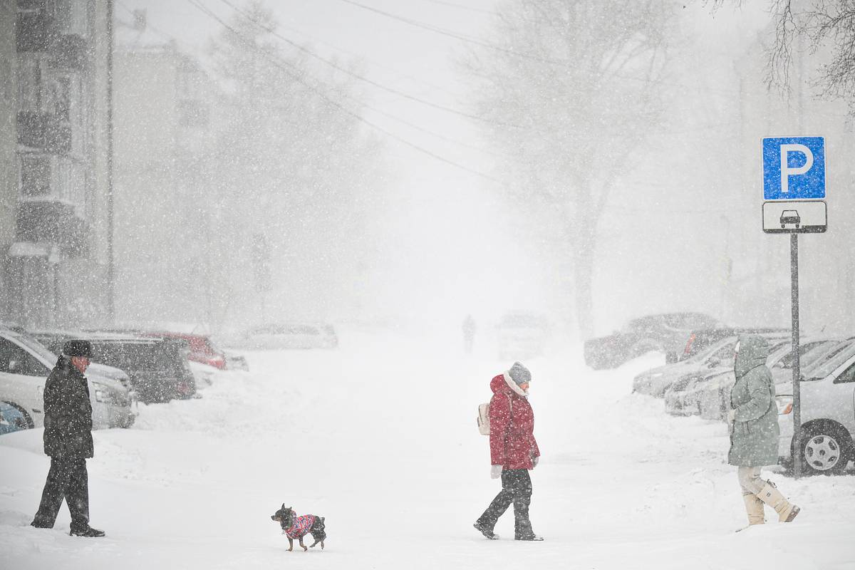 Зима пришла в Россию.