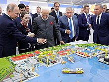 Путин показал Моди уникальный ледокол