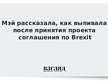 Мэй поведала о помощи стакана виски в политике