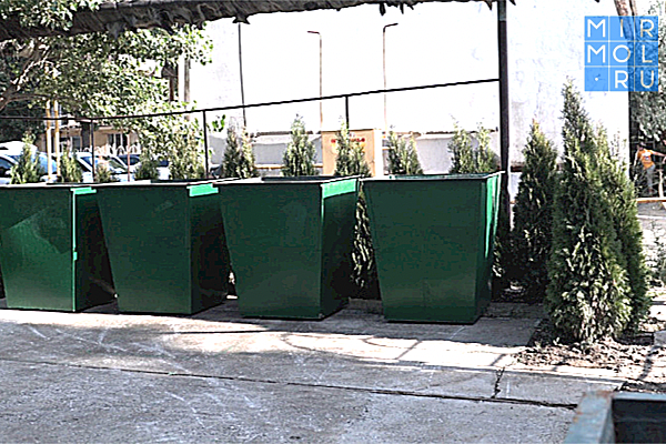 В Махачкале появилась первая «зеленая» контейнерная площадка