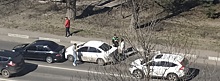 Автомобильная пробка образовалась из-за ДТП на улице Родионова 22 апреля