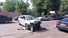 Водитель Toyota не справился с управлением и выскочил на встречную полосу