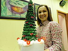 Макаронная фантазия для семейной елочки