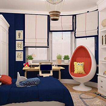 Дизайн небольшой детской комнаты для мальчика