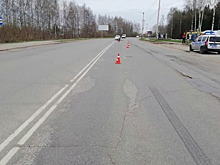 В Кирове автоледи на иномарке сбила мотоциклиста