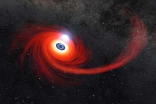 Обнаружено необычное разрушение звезды черной дырой