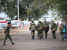 Новую группу волгоградских мобилизованных отправили на полигоны ЮВО