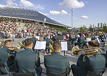 Сюткин, «Абба», Бах и другие: оркестр 154-го отдельного комендантского Преображенского полка дал концерт в парке «Зарядье»