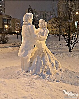 Ростовчане продолжат лепить из снега мультяшных героев