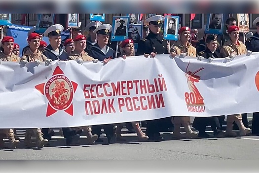 В Санкт-Петербурге акция «Бессмертный полк» прошла очно впервые с 2022 года