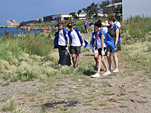 Владивостокские волонтеры очистили пляж в районе Второй Речки