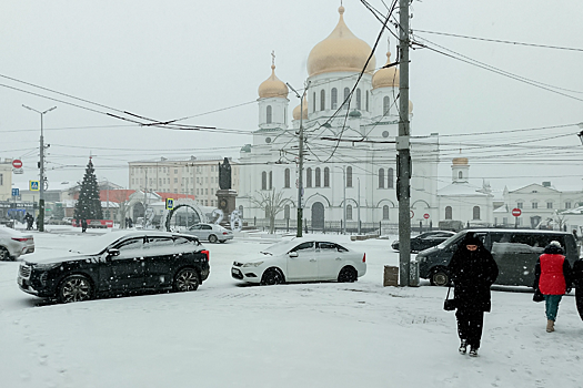 Снегопад обрушился на Ростов-на-Дону