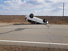 Автомобиль опрокинулся на крышу в результате ДТП в ЕАО