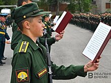 Курсанты приняли присягу в Казанском танковом училище