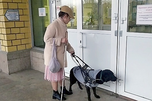 Незрячая медсестра получила возможность приходить на работу с собакой-поводырем