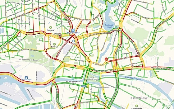 Калининград встал в восьмибалльных пробках