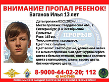 В Екатеринбурге пропал ребенок