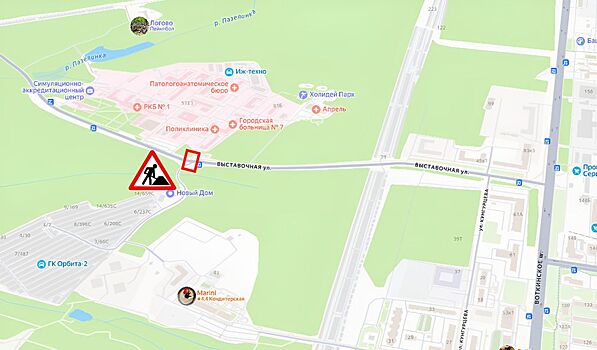 В Ижевске до конца ноября будет ограничено движение на улице Выставочной в районе ГКБ №7