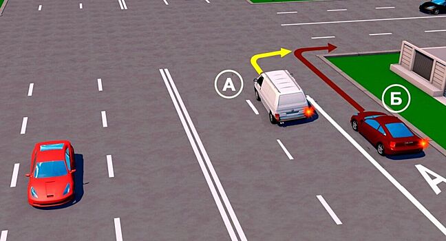 Изучаем ПДД. Кому из водителей запрещен поворот направо?