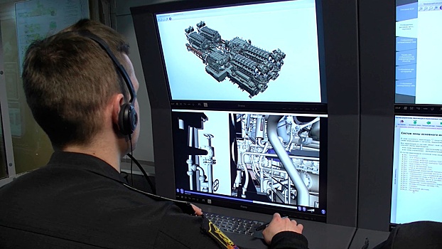 В Военно-морском политехническом институте прошли тренировки курсантов на новейших компьютерных тренажерах