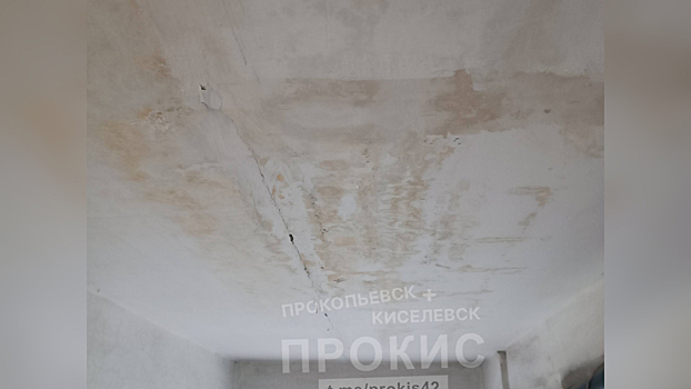 Соцсети: потолок сыпется на жителей одного из домов в Киселевске