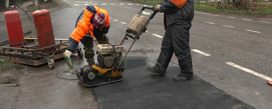В поселке Архангельское отремонтировали три участка тротуаров
