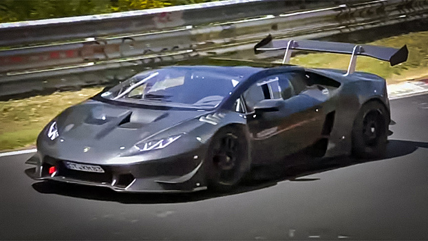 Засекреченный Lamborghini засняли на тестах