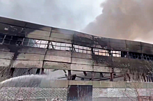 Роспотребнадзор проверил воздух после крупного пожара на складе в Новосибирске