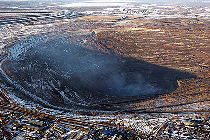 Коркинский разрез фото со спутника