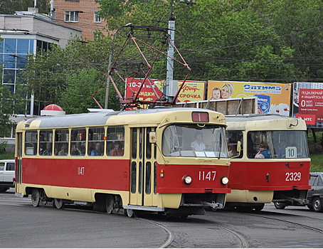 Трамвайные пути на одном из перекрестков отремонтируют в Ижевске